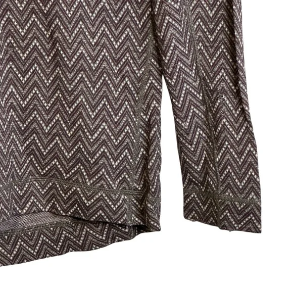 SmartWool Merino Wool Chevron Pattern Long Sleeve Top Base Layer Sweater Large - Picture 4 of 11
